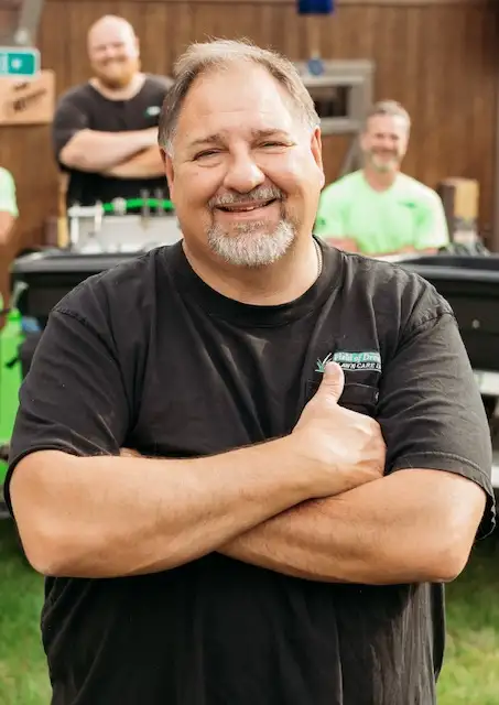 Allen Oriti, founder and owner of Field of Dreams Lawn Care Inc. in Independence, Ohio
